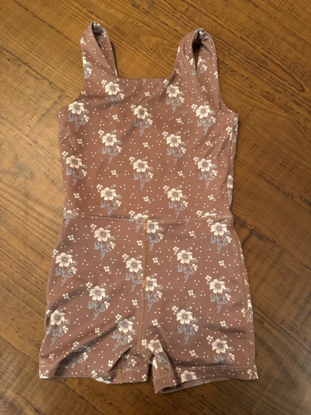 Rylee + Cru Dusty Rose Floral Tank Romper